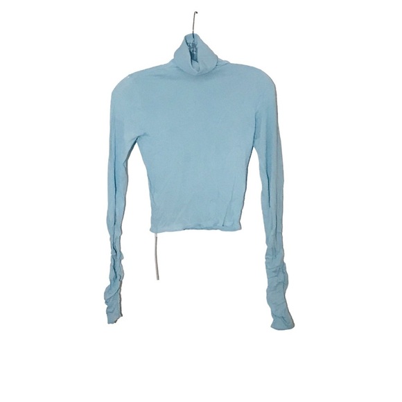 For Love and Lemons Sadie Turtleneck Baby Blue Size S nwt - Picture 3 of 9
